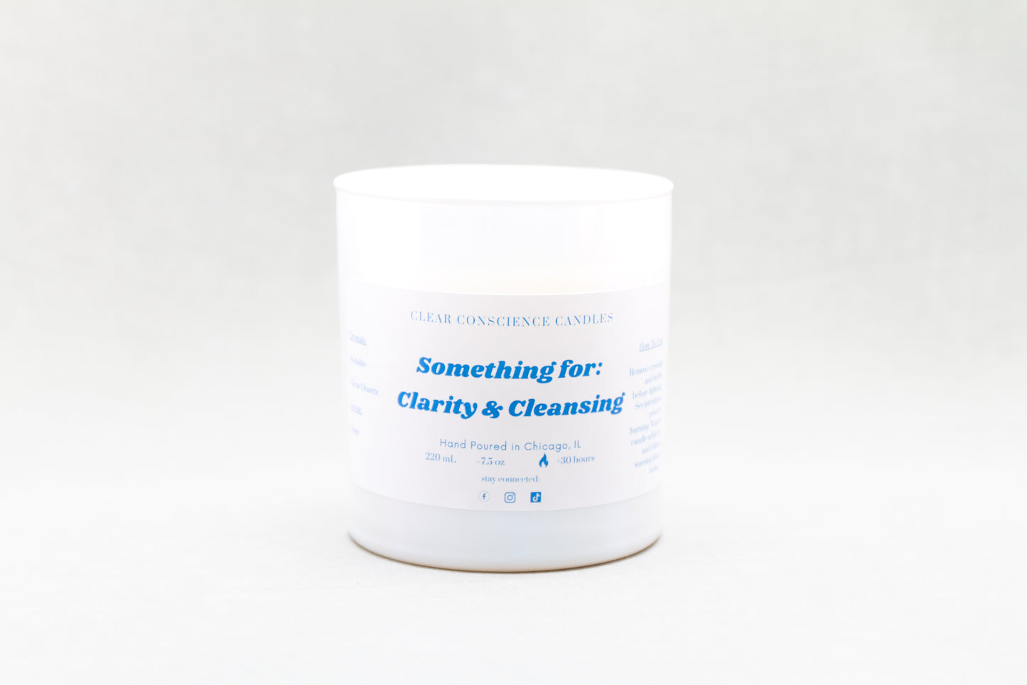 Intention Candle - Something for Clarity & Cleansing