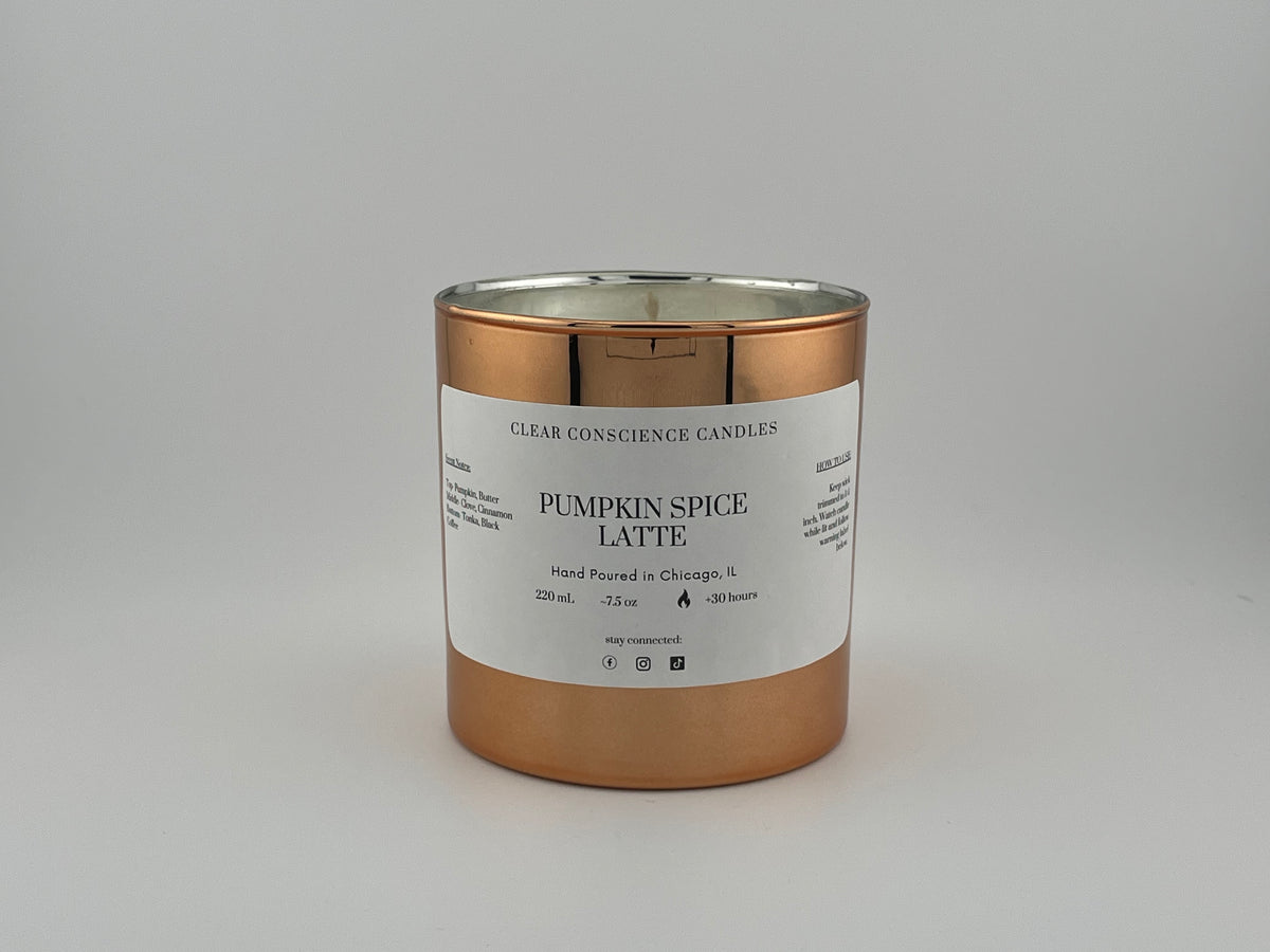 8oz Holiday Copper and Rose Gold Candle Collection