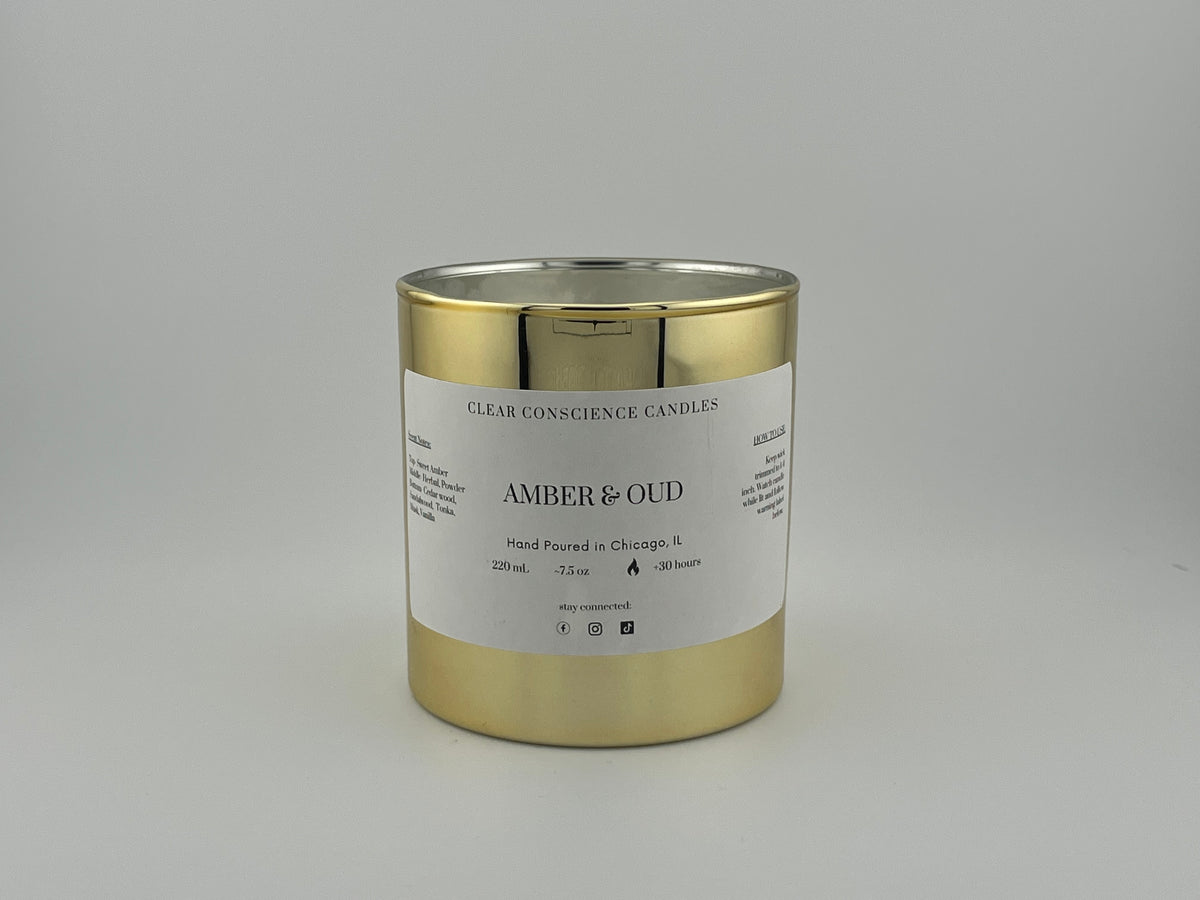 8oz Amber & Oud Candle