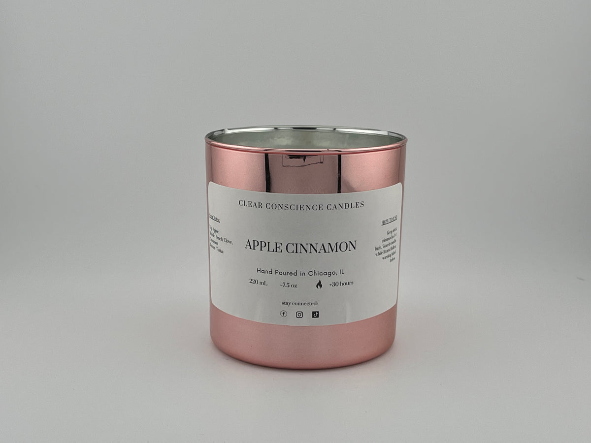 8oz Holiday Copper and Rose Gold Candle Collection